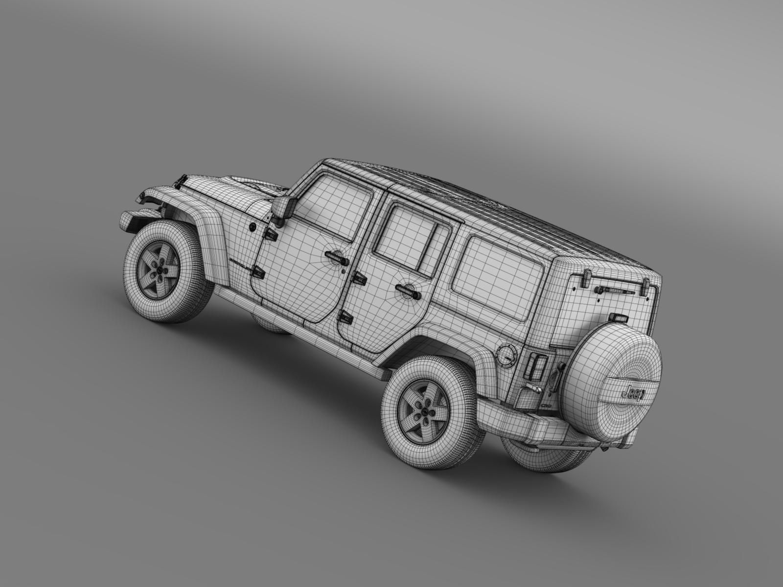 Jeep Wrangler Unlimited X 2015 3D model_15