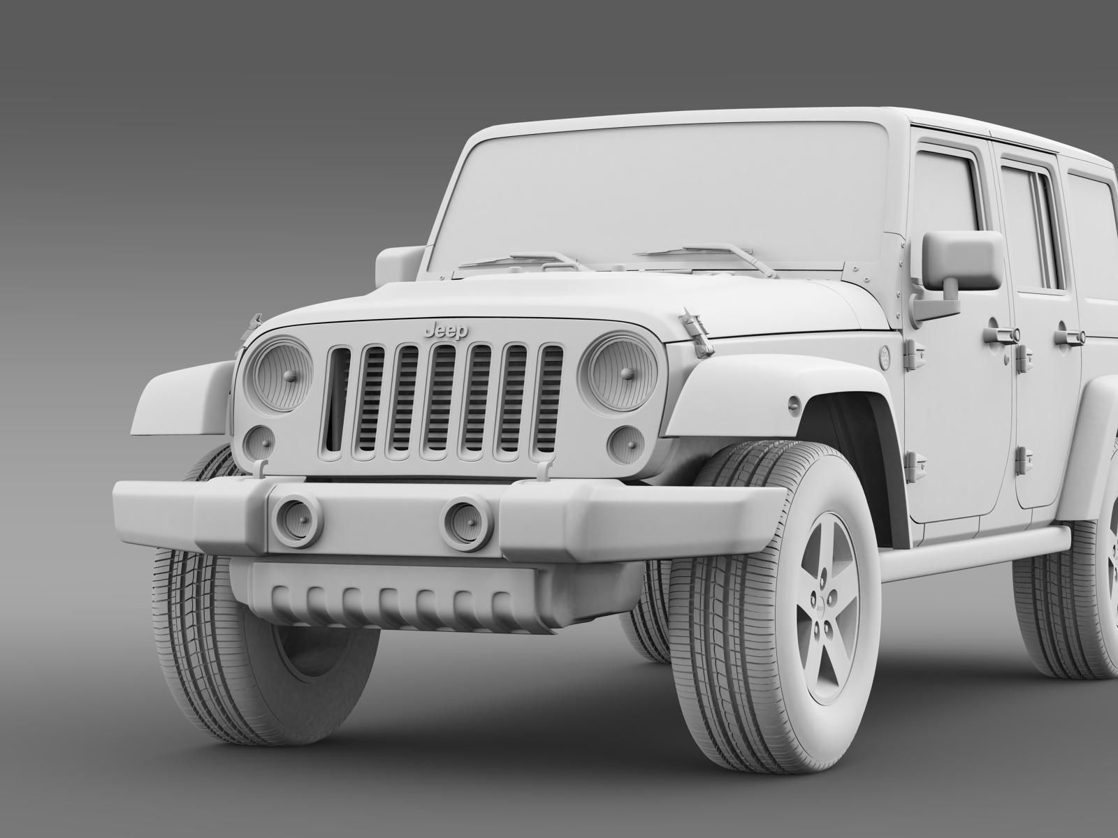 Jeep Wrangler Unlimited X 2015 3D model_14