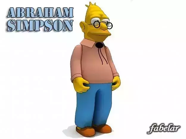 Abraham Simpson 3D model