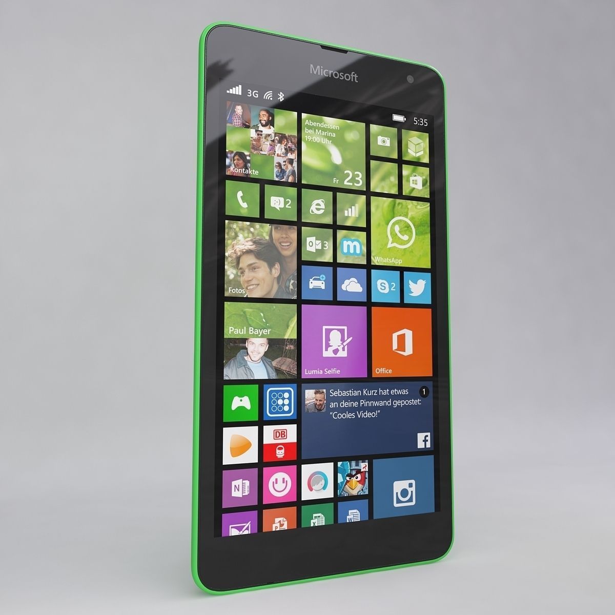 Microsoft Lumia 535 Green 3D model_14