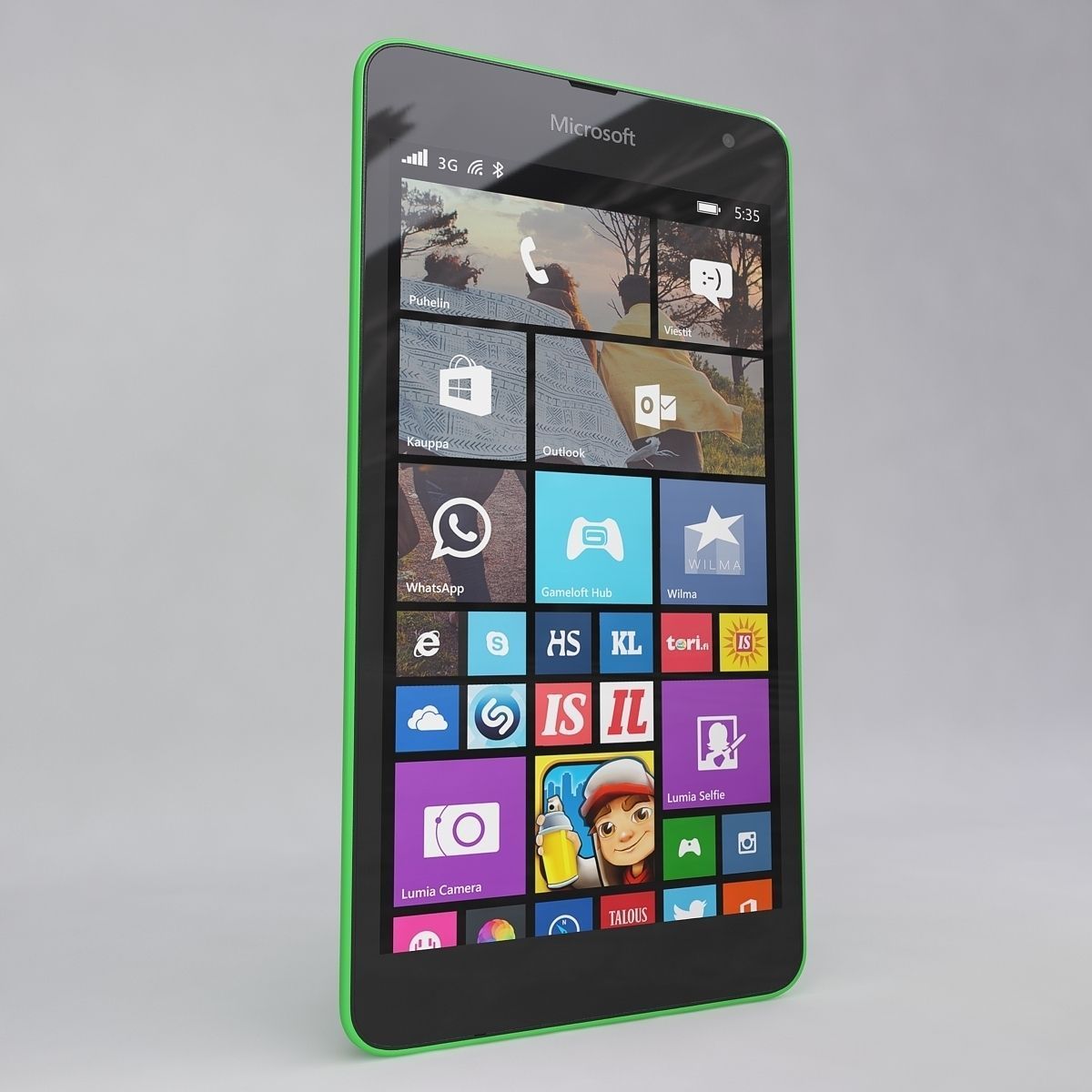 Microsoft Lumia 535 Green 3D model_5