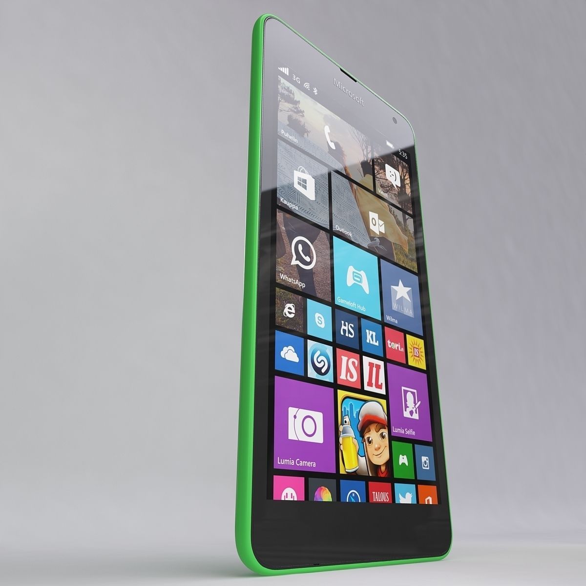 Microsoft Lumia 535 Green 3D model_4