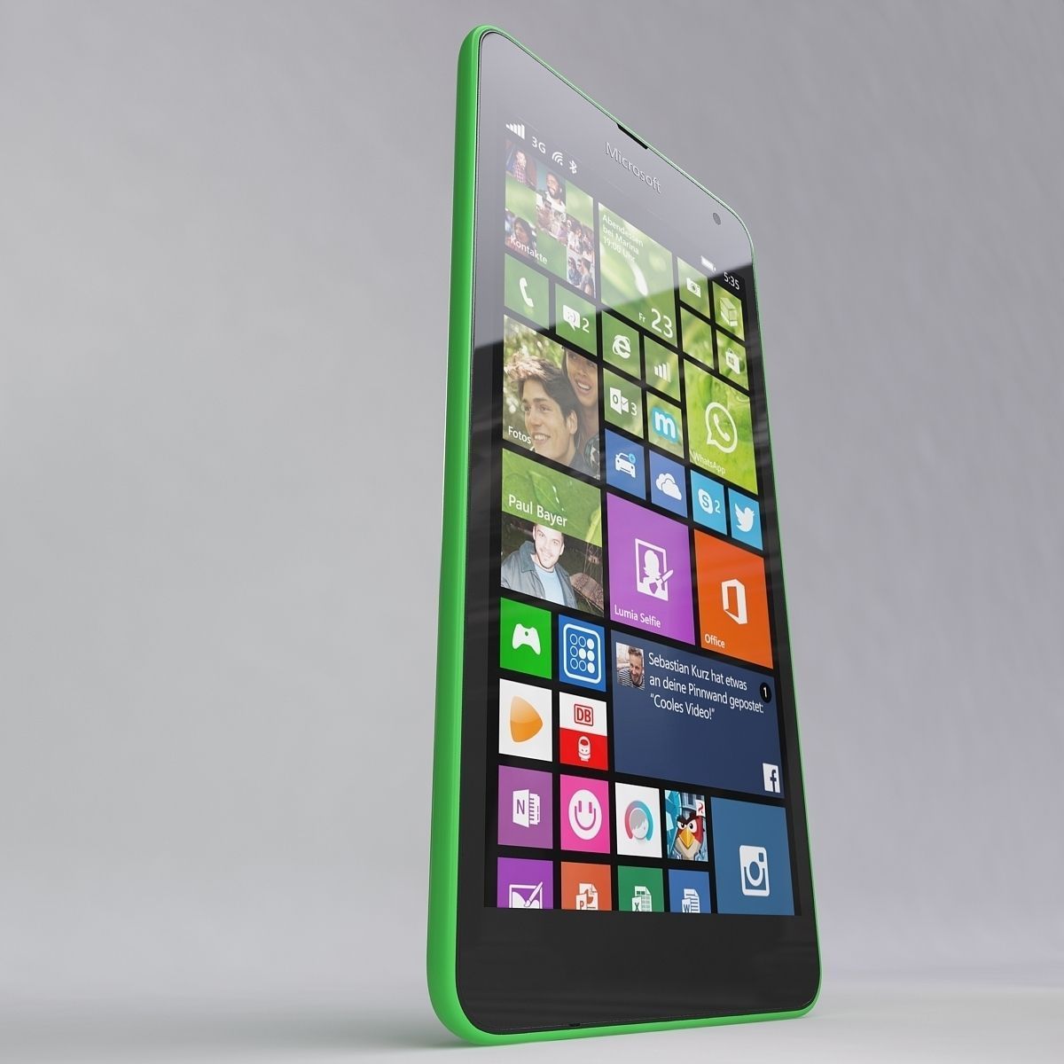 Microsoft Lumia 535 Green 3D model_8