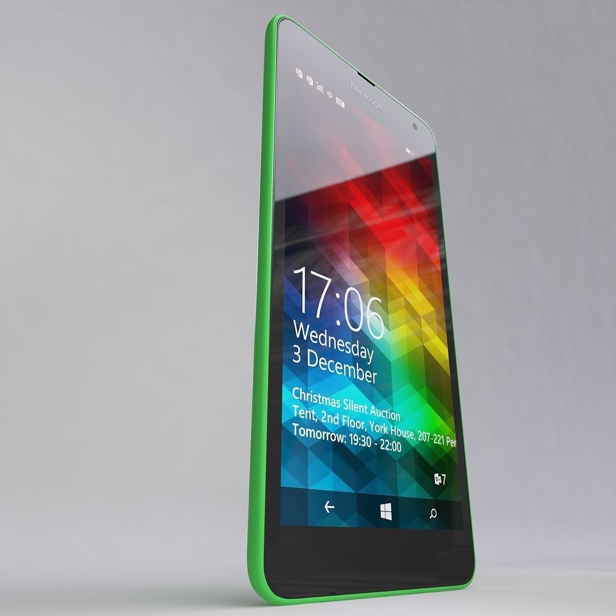 Microsoft Lumia 535 Green 3D model_6