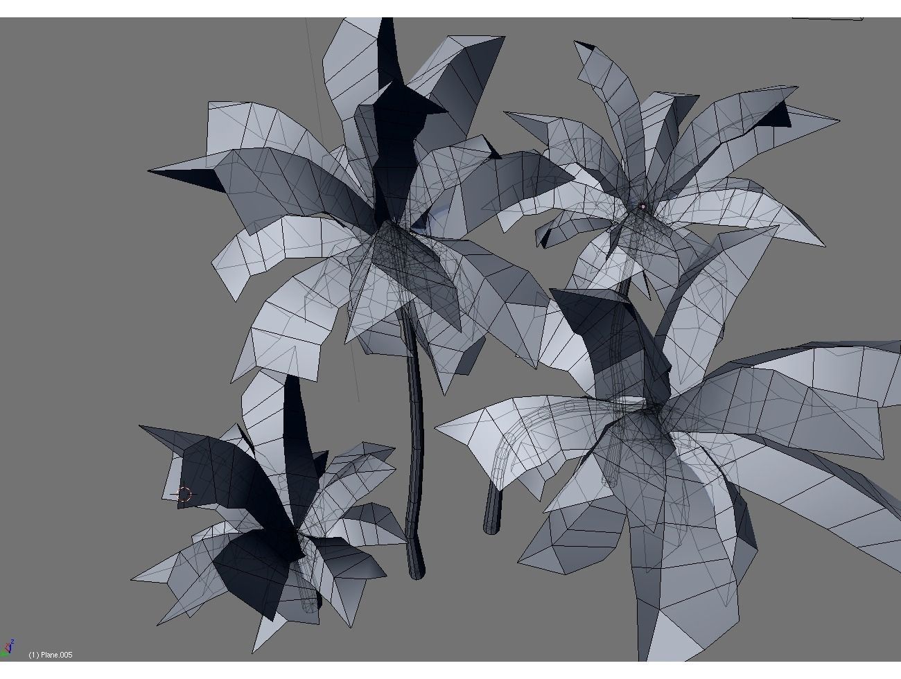 low poly palms pack Low-poly 3D model_6