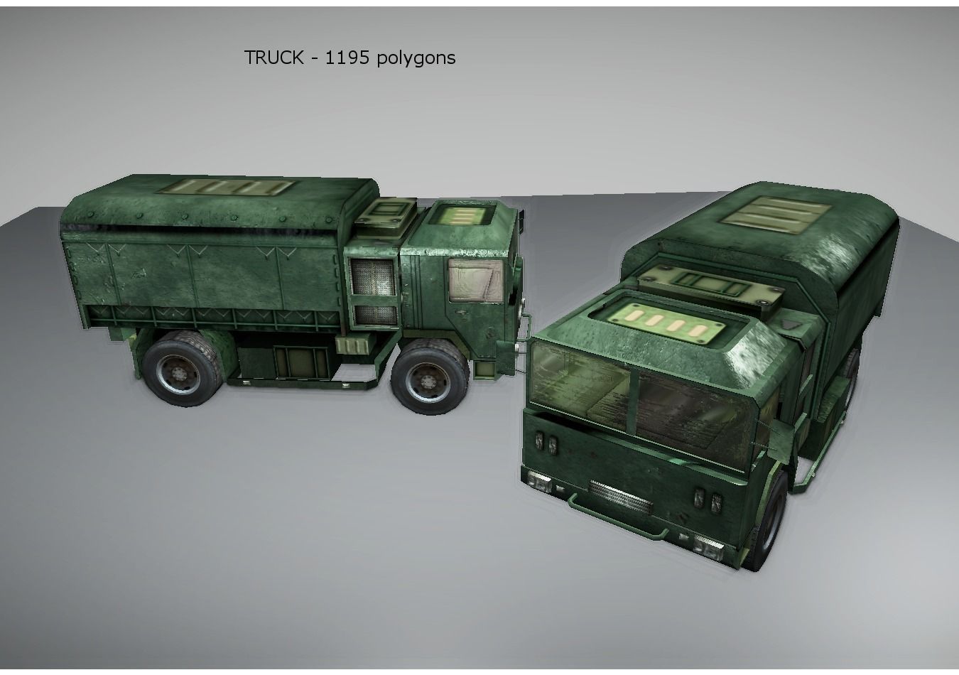 military vehicles pack Low-poly 3D model_5