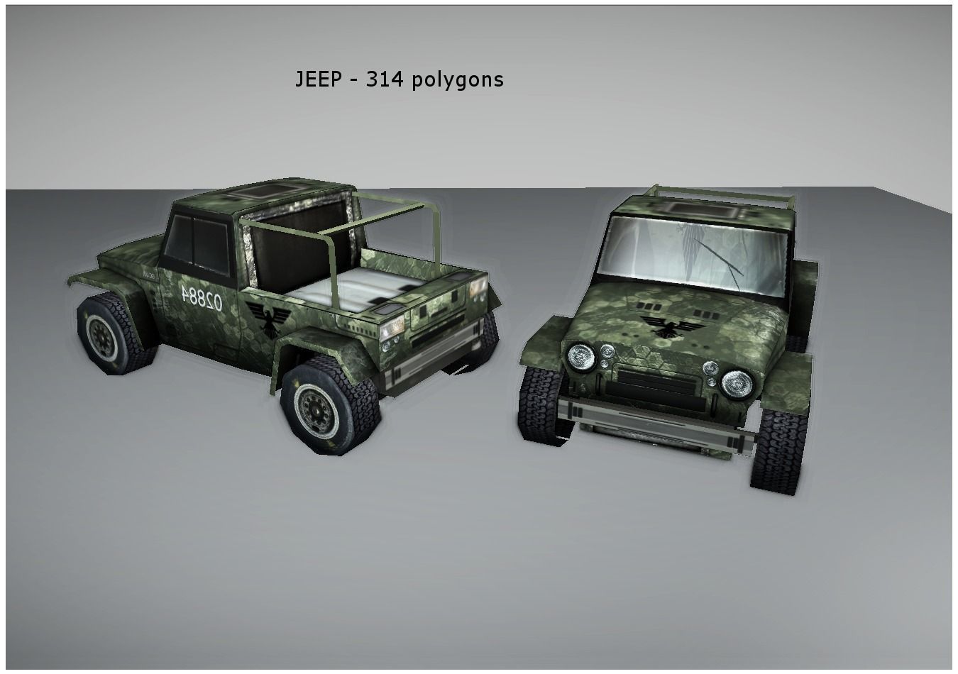 military vehicles pack Low-poly 3D model_2