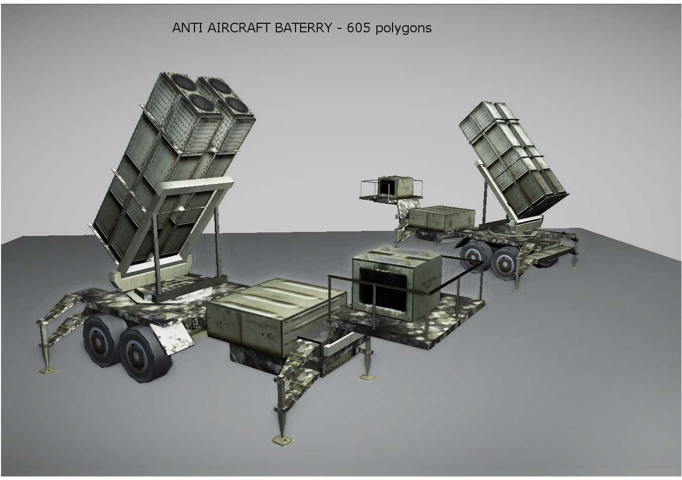 military vehicles pack Low-poly 3D model_3
