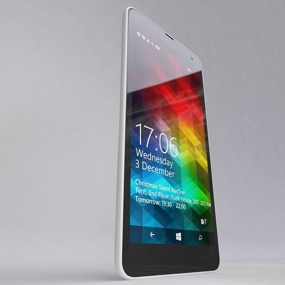 Microsoft Lumia 535 White 3D model_6