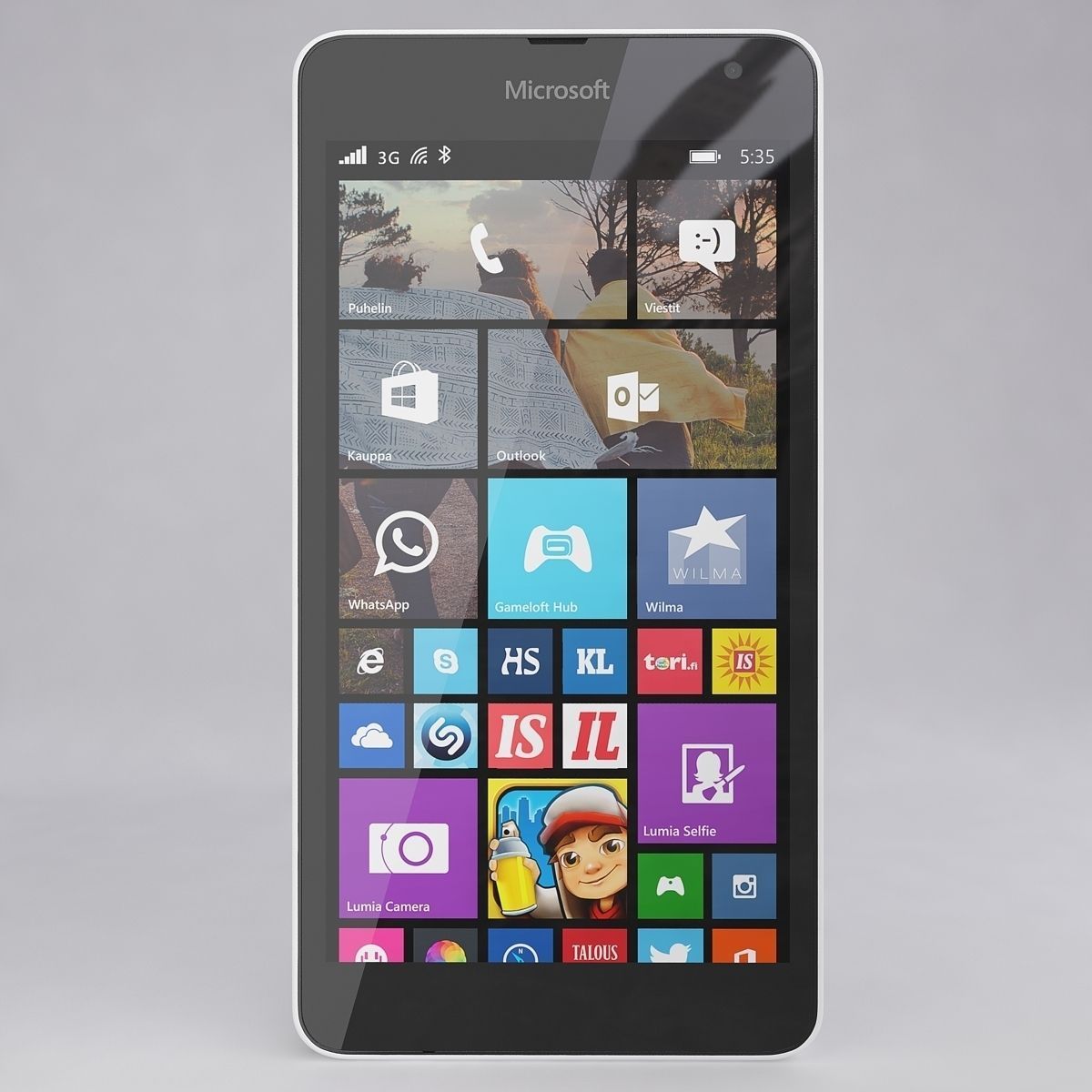 Microsoft Lumia 535 White 3D model_2