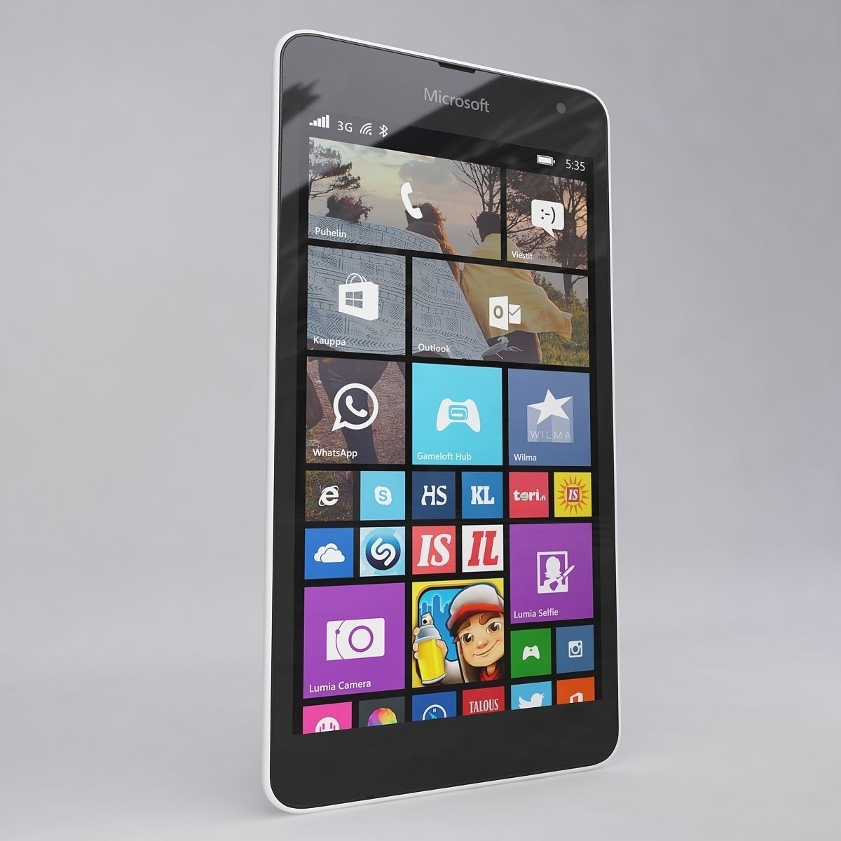 Microsoft Lumia 535 White 3D model_13
