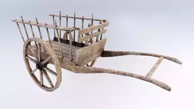 Wooden Wagon Hand Cart