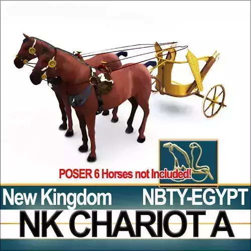 Ancient Egyptian Chariot A New Kingdom 3D model