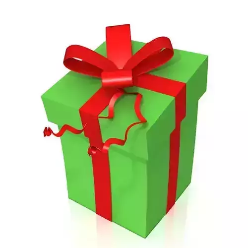 Gift box Low-poly 3D model