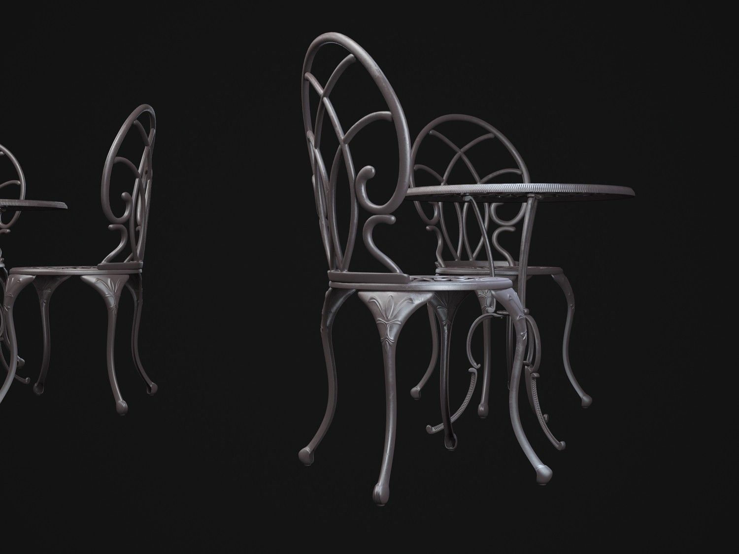 Christopher-Knight-Home-Charleston-Aluminum-Copper-Bistro-Set... 3D model_2