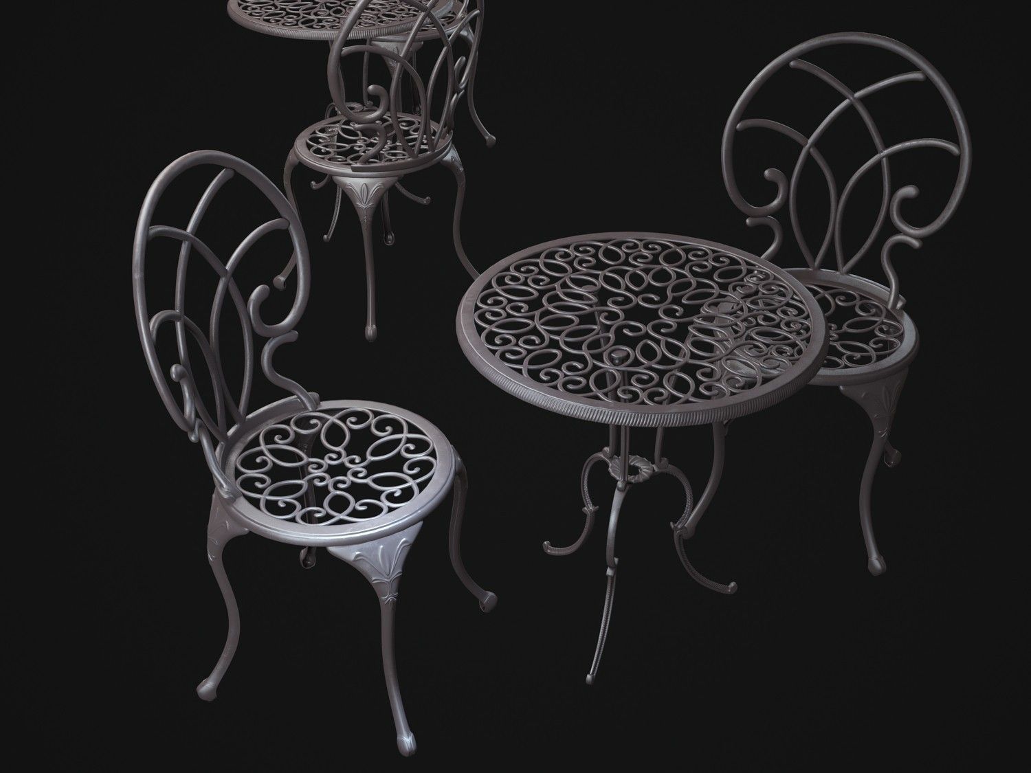 Christopher-Knight-Home-Charleston-Aluminum-Copper-Bistro-Set... 3D model_1