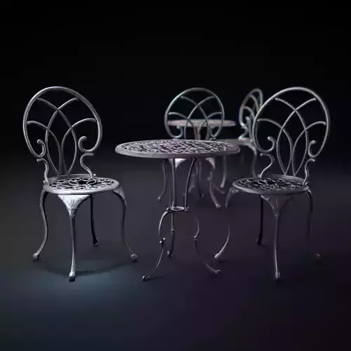 Christopher-Knight-Home-Charleston-Aluminum-Copper-Bistro-Set... 3D model