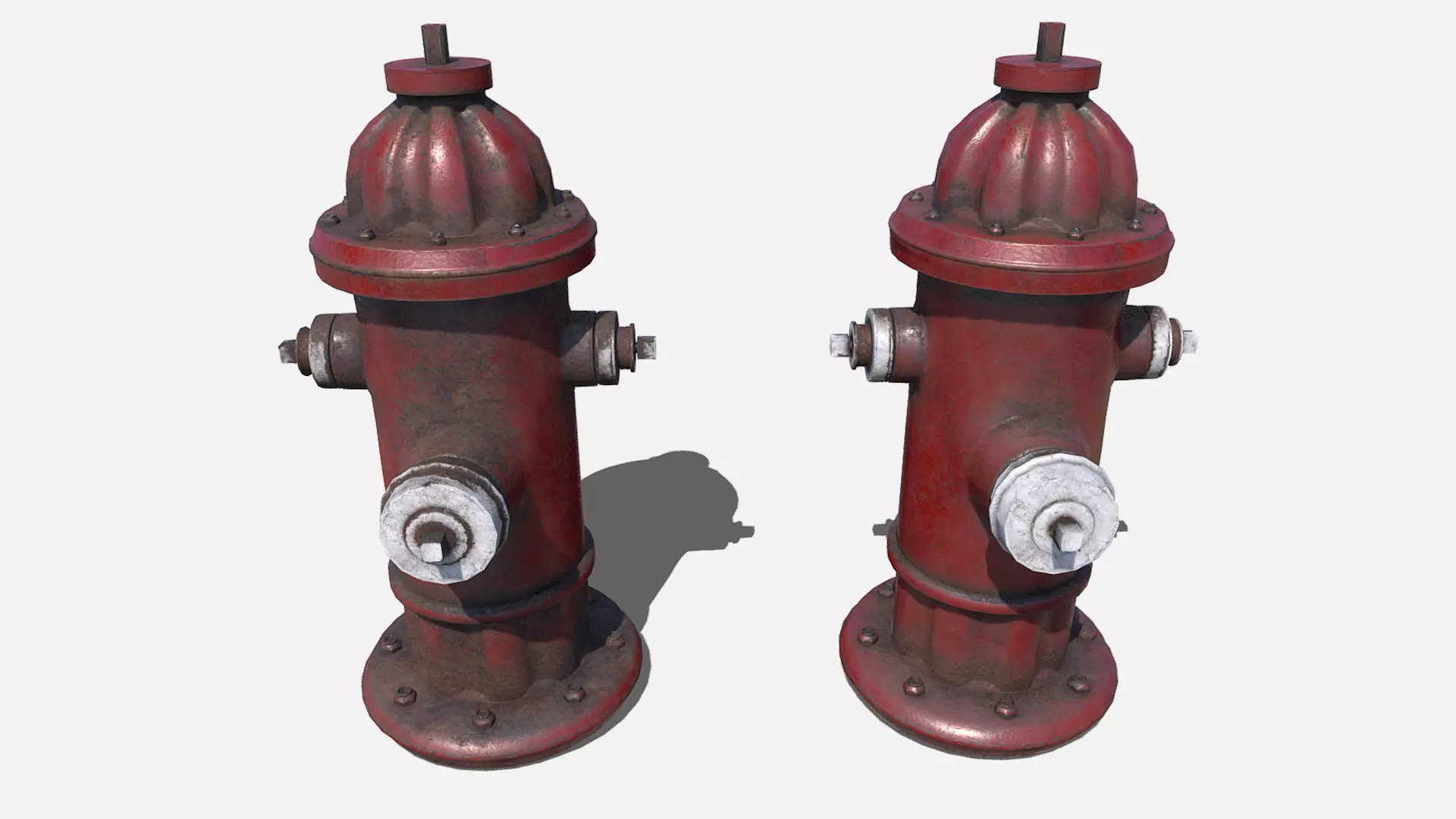 Fire hydrant Low-poly 3D model_0