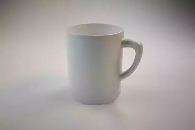 White Mug Free 3D model