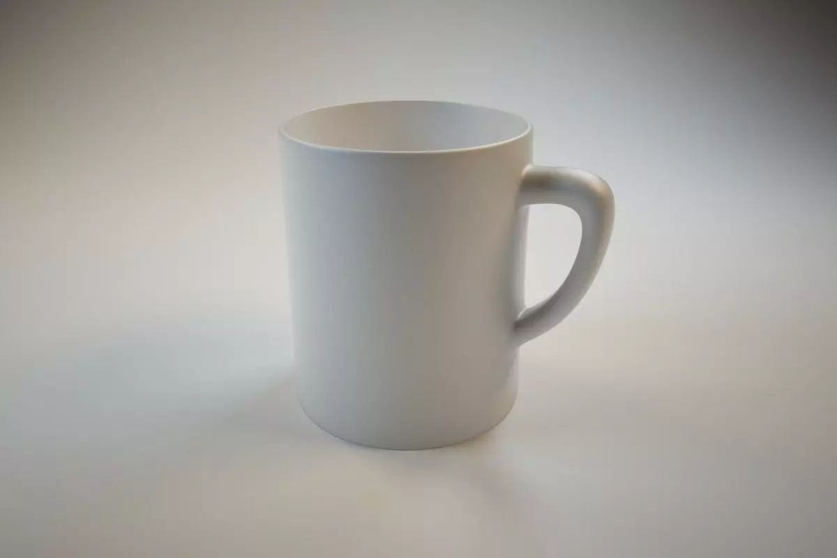 White Mug Free 3D model_0