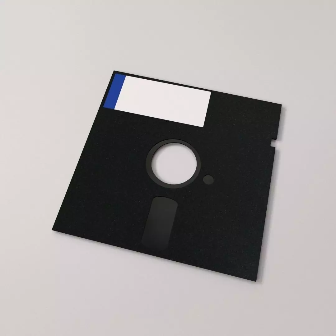 Floppy Disk 5 quarter inch 3D model_0