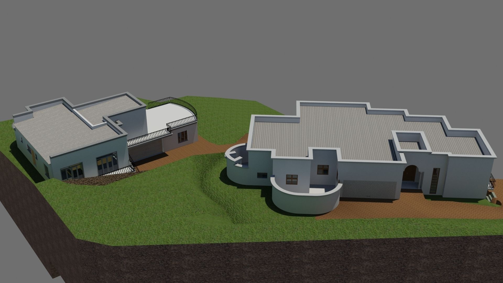 Vacation House 3D model_6