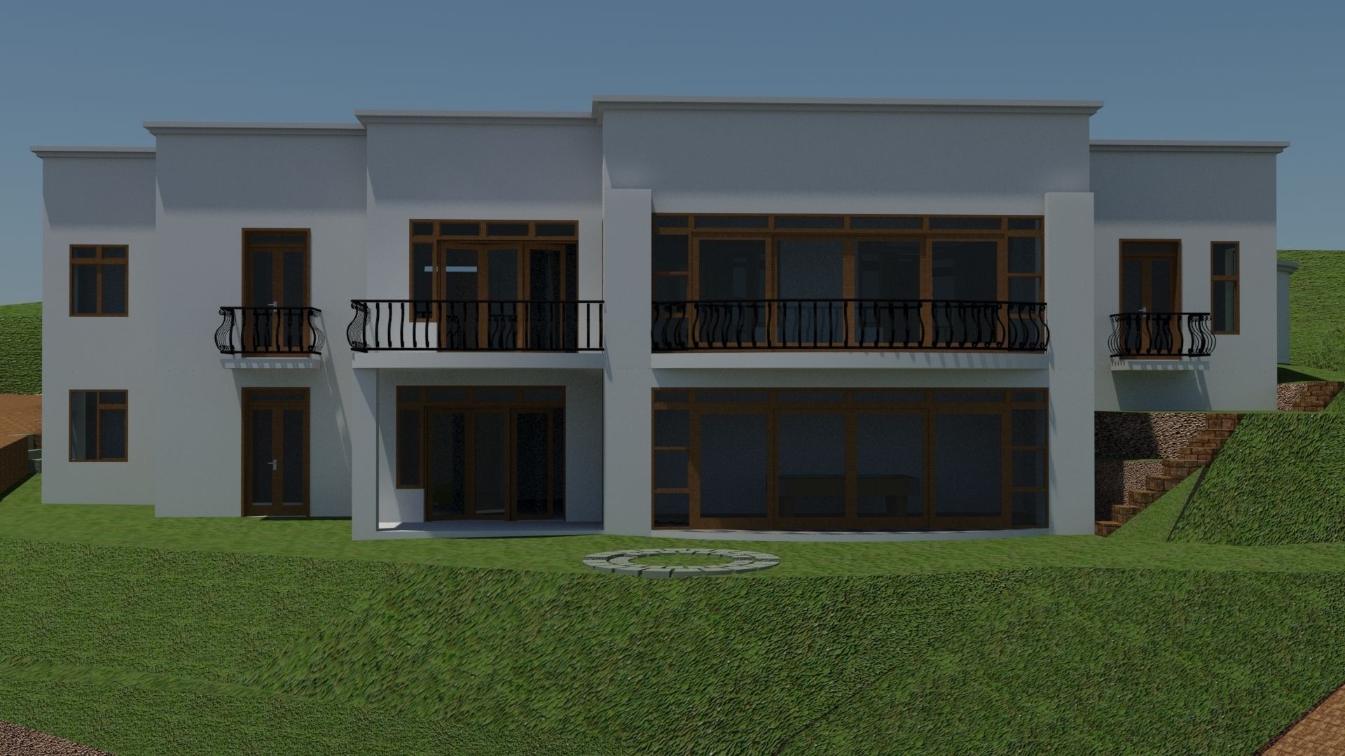 Vacation House 3D model_3
