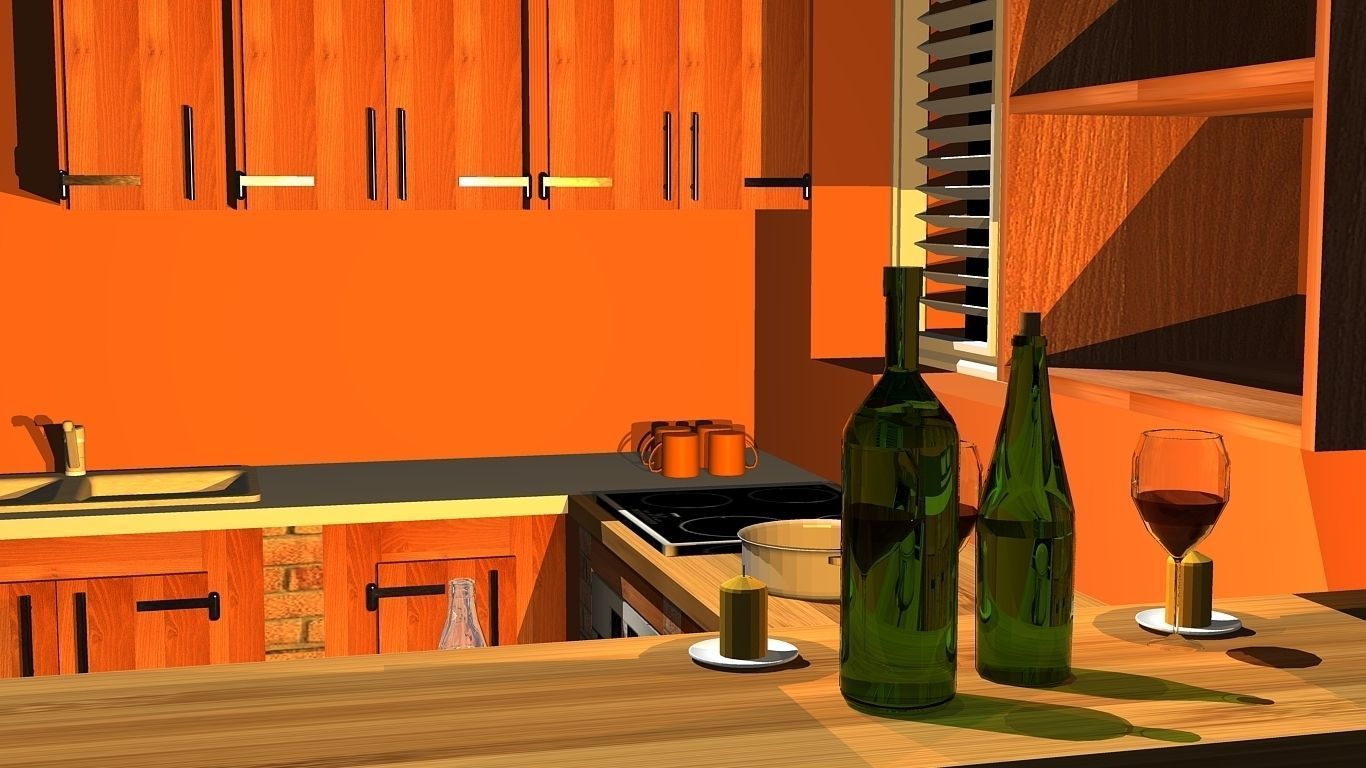 My kitchen Free 3D model_2