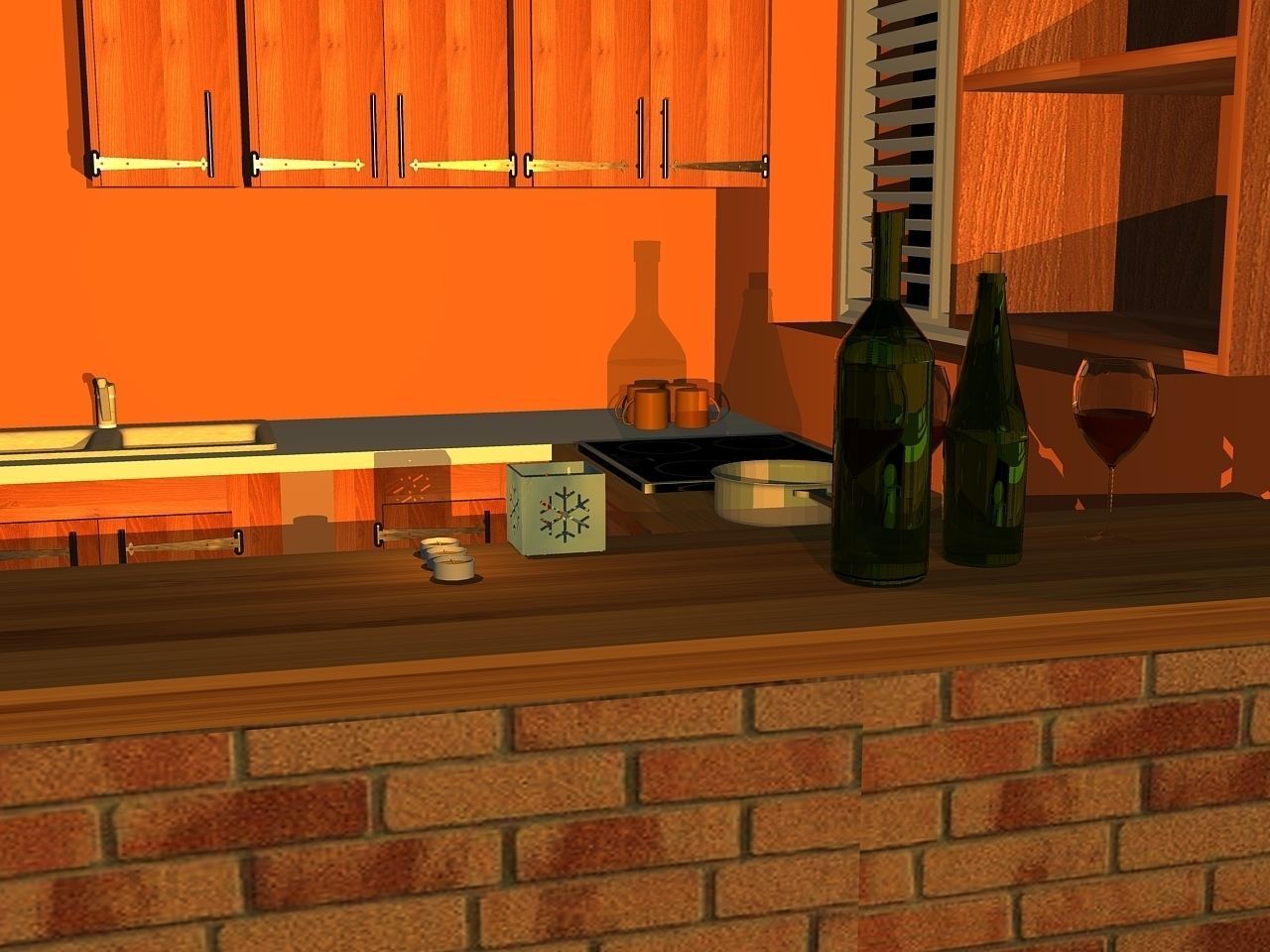 My kitchen Free 3D model_4