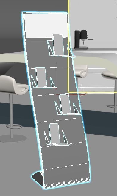 trade fair event stand 3D model_8