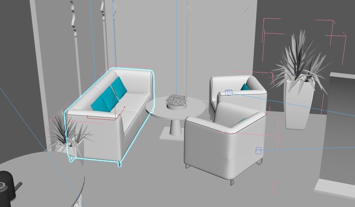 trade fair event stand 3D model_6