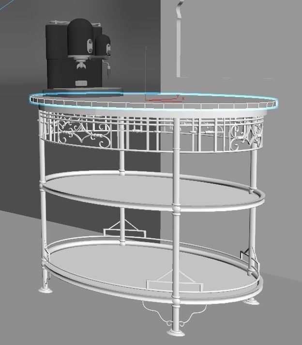 trade fair event stand 3D model_7