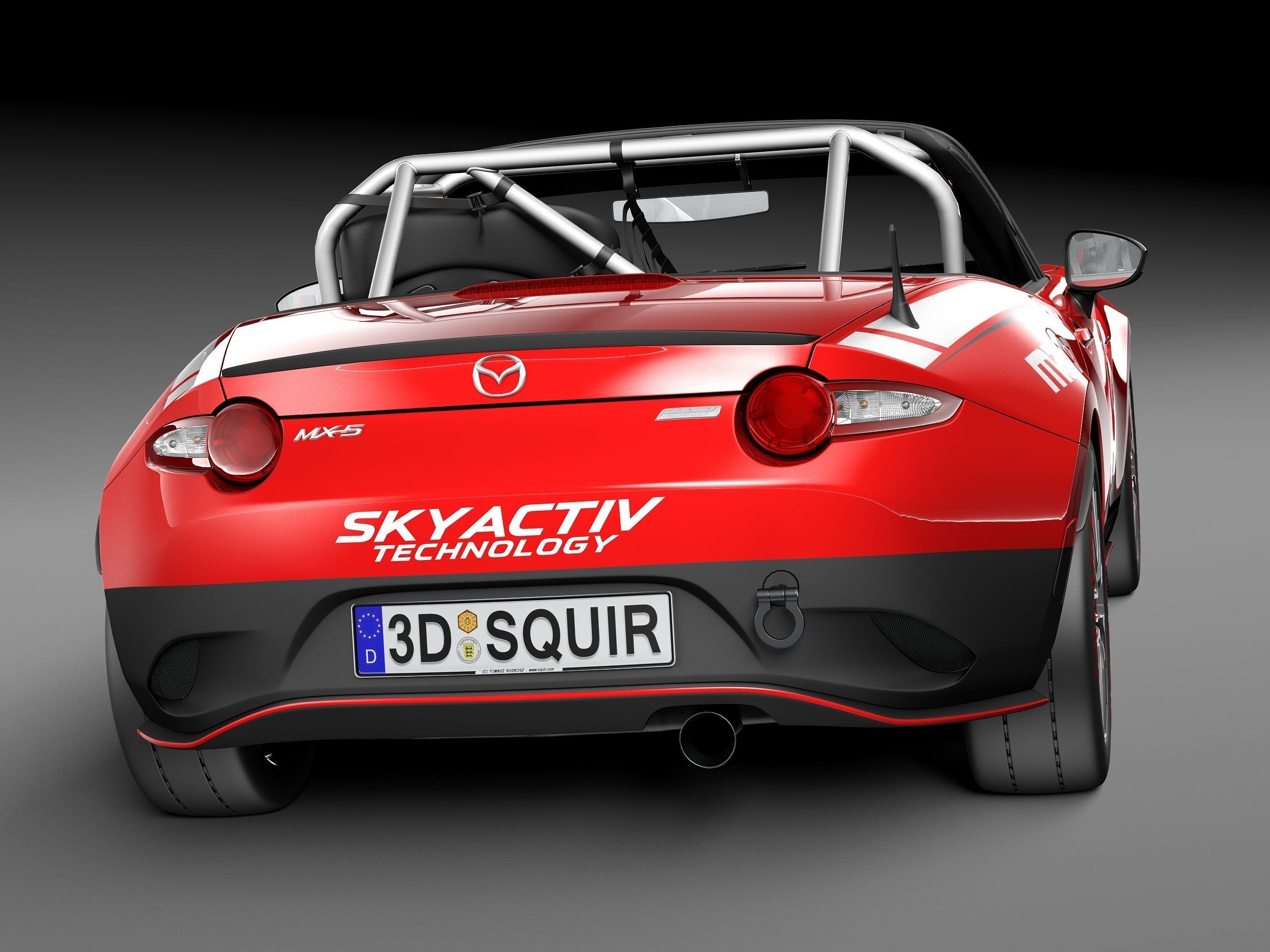 Mazda MX-5 2016 CUP Race Car 3D model_5