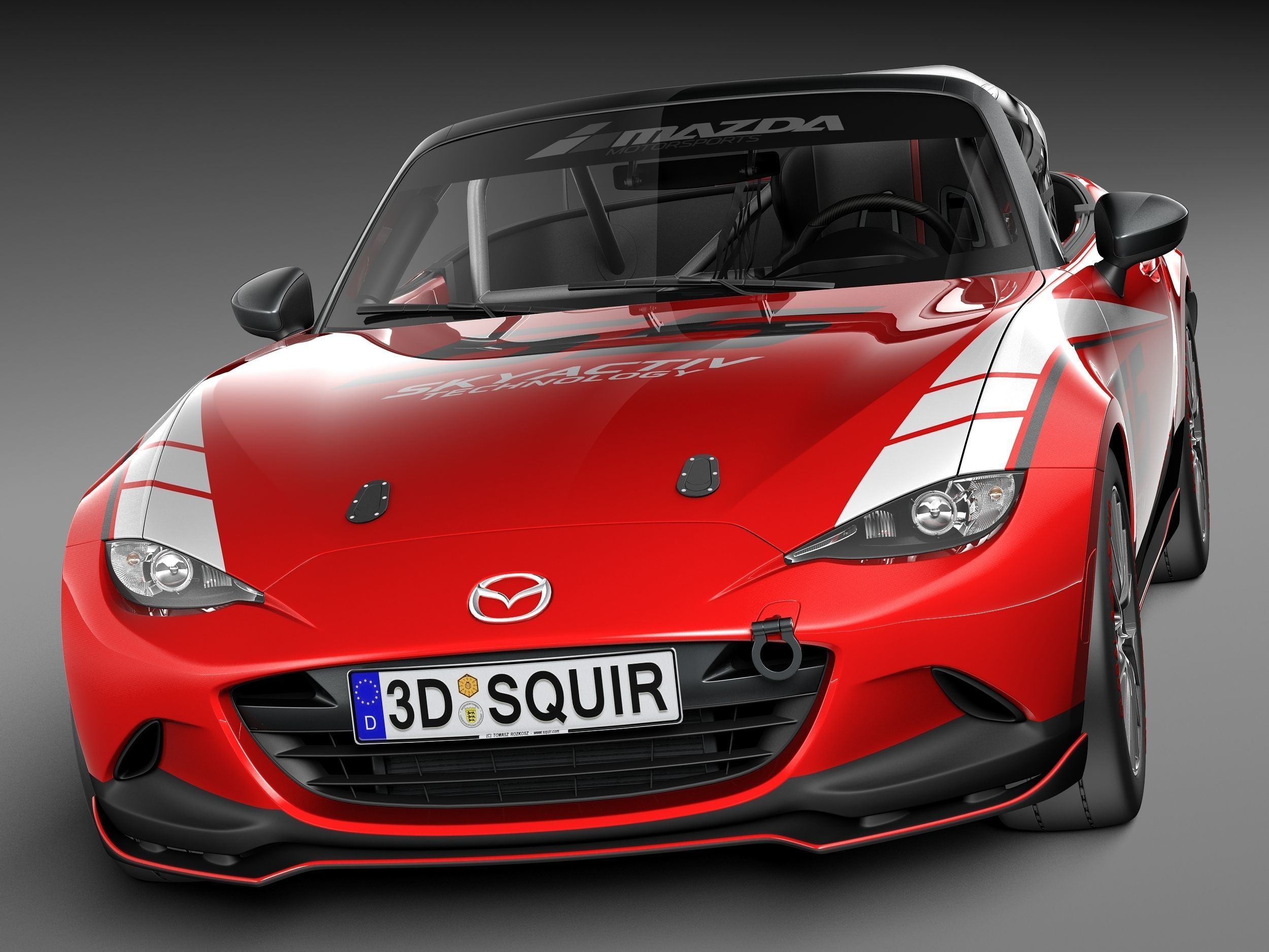 Mazda MX-5 2016 CUP Race Car 3D model_1