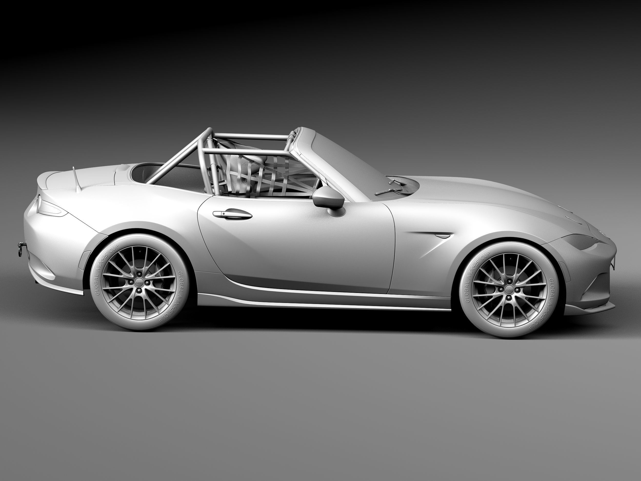 Mazda MX-5 2016 CUP Race Car 3D model_16
