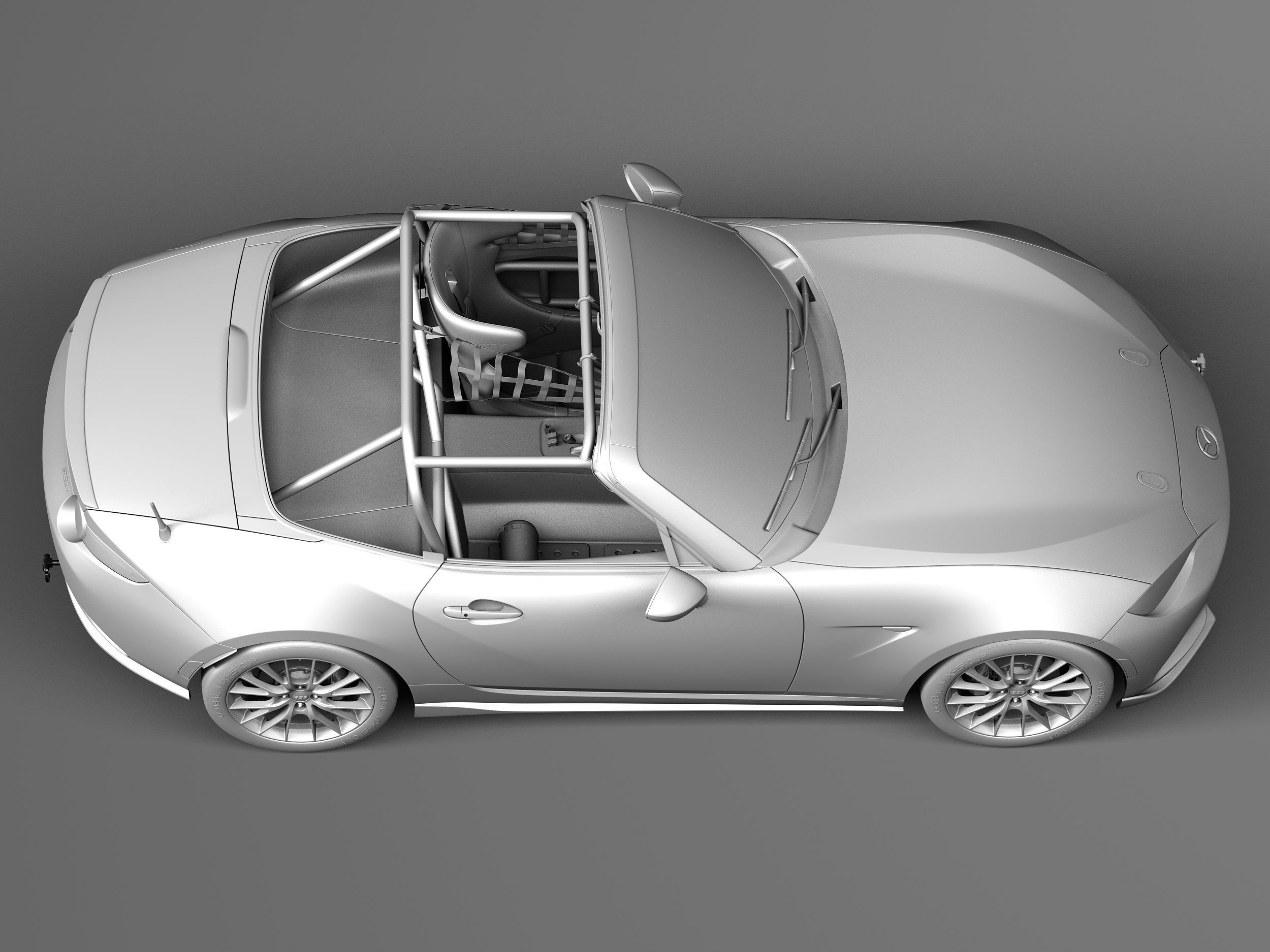 Mazda MX-5 2016 CUP Race Car 3D model_17