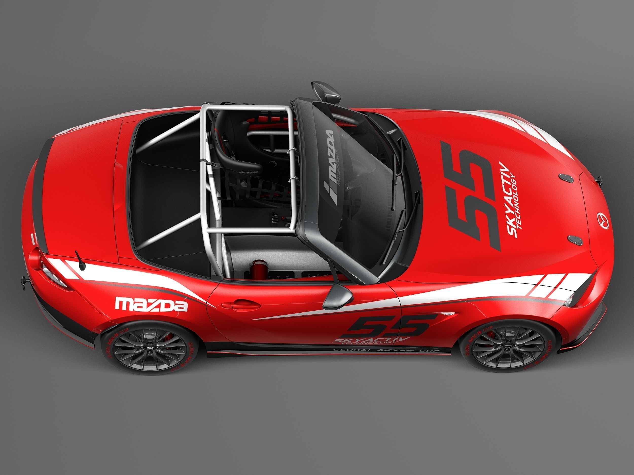 Mazda MX-5 2016 CUP Race Car 3D model_7