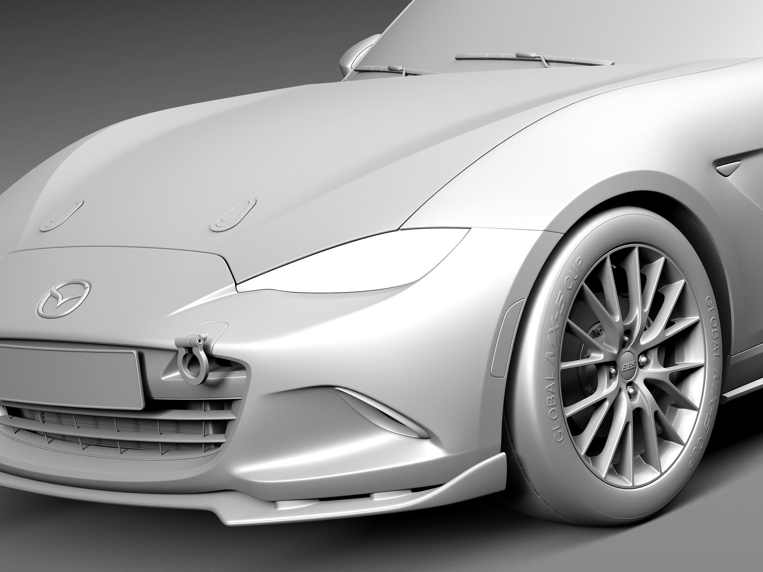 Mazda MX-5 2016 CUP Race Car 3D model_12