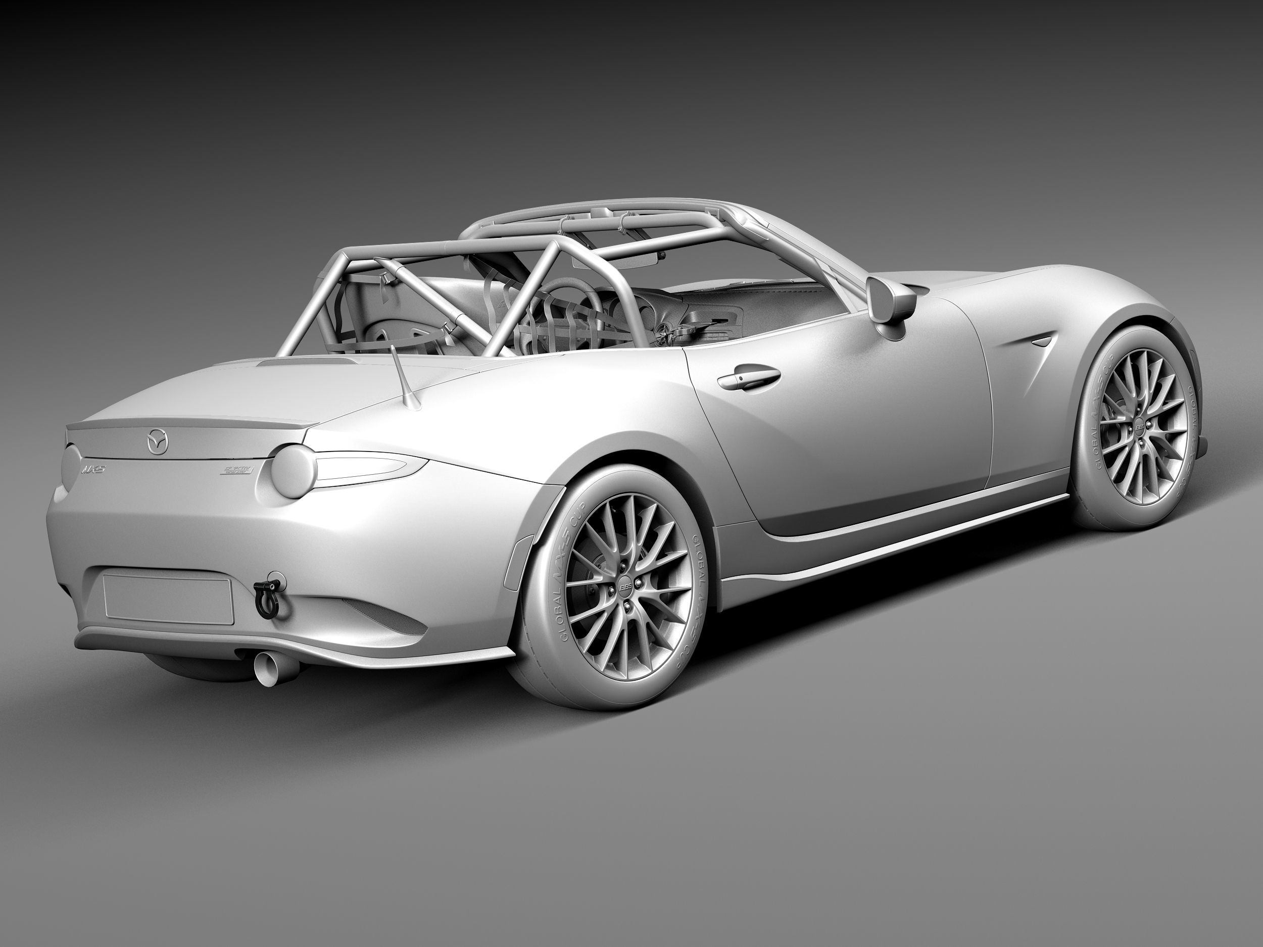 Mazda MX-5 2016 CUP Race Car 3D model_14