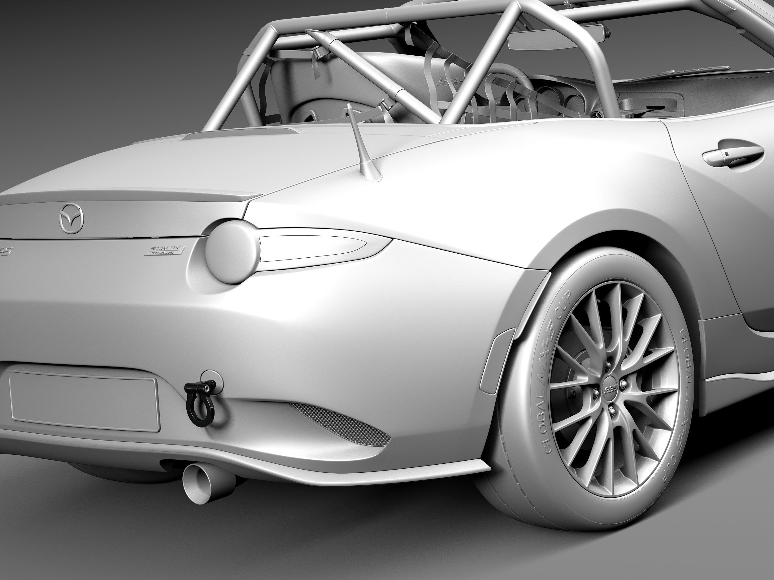 Mazda MX-5 2016 CUP Race Car 3D model_13