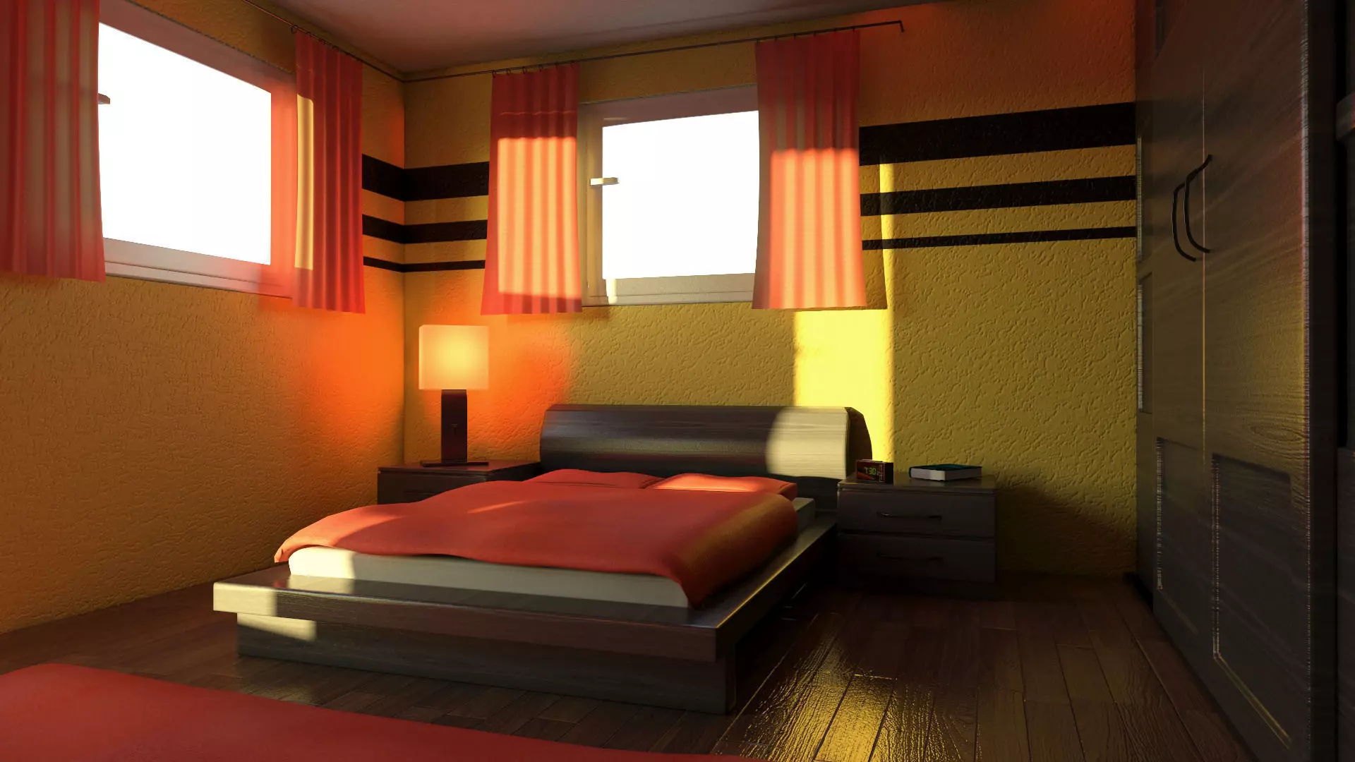Mr Bedroom 02 Free 3D model