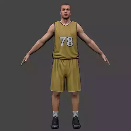 Basketball Player  V2 Low-poly 3D model