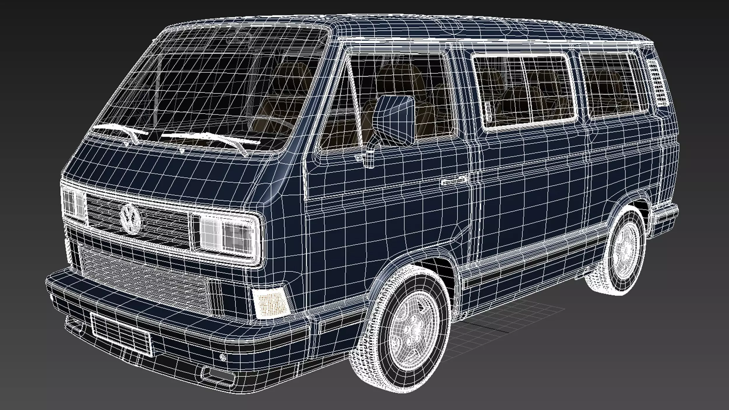 Volkswagen T3 Limited Last Edition 2002 3D model_19