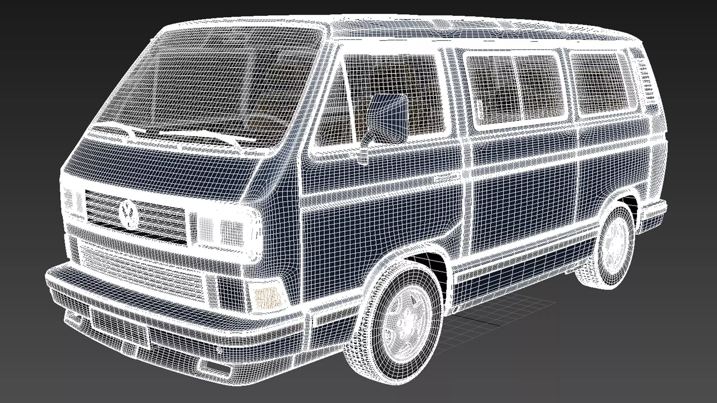 Volkswagen T3 Limited Last Edition 2002 3D model_21