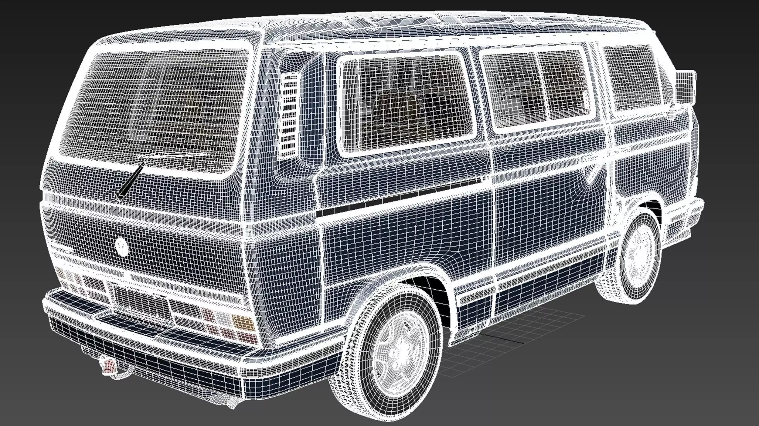 Volkswagen T3 Limited Last Edition 2002 3D model_22