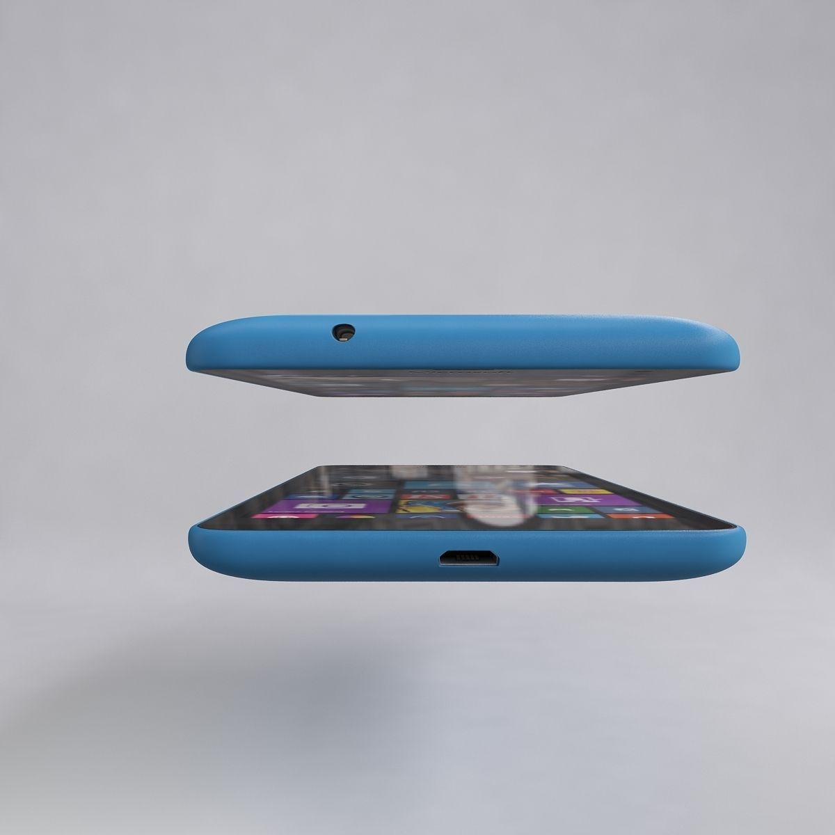 Microsoft Lumia 535 Blue 3D model_9