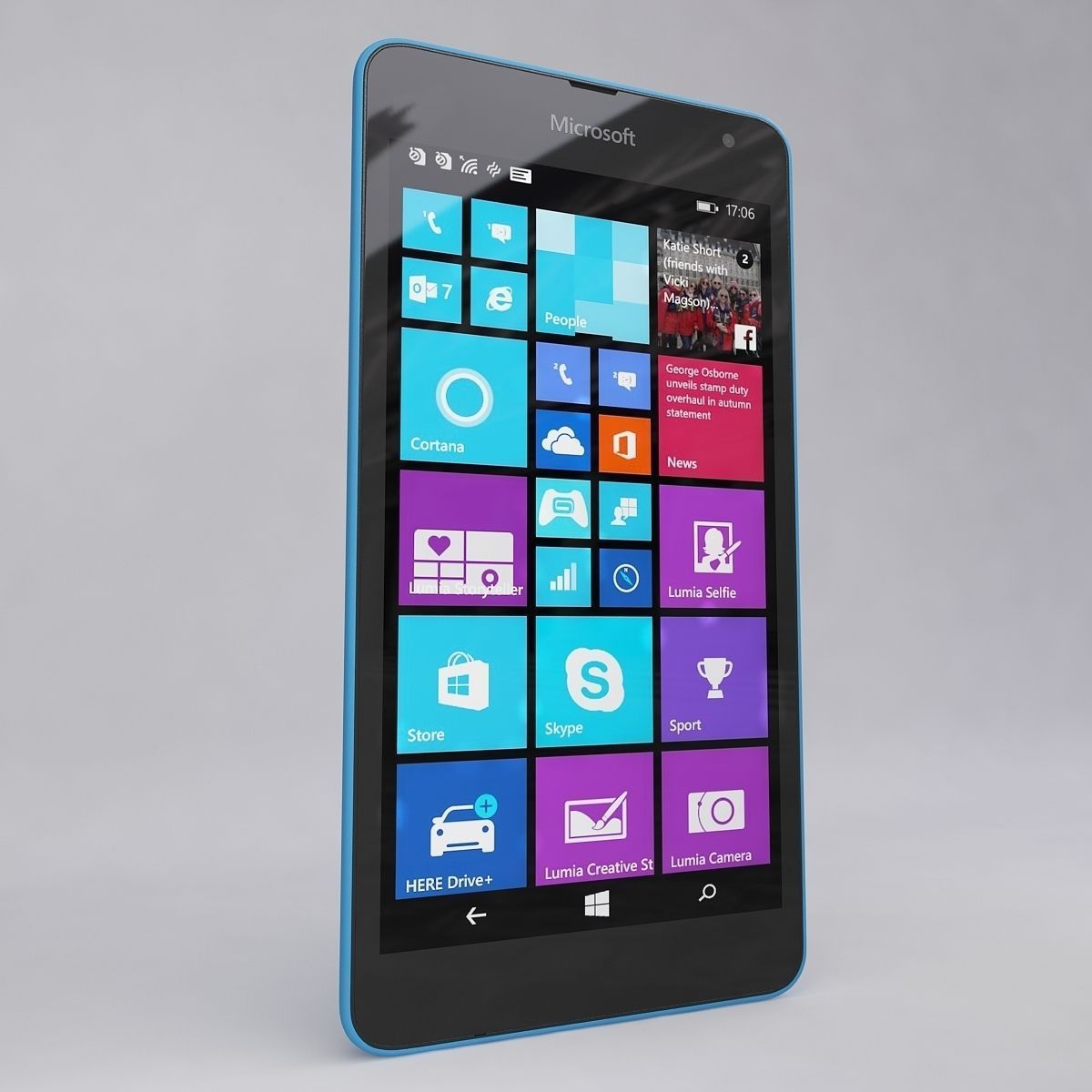 Microsoft Lumia 535 Blue 3D model_15