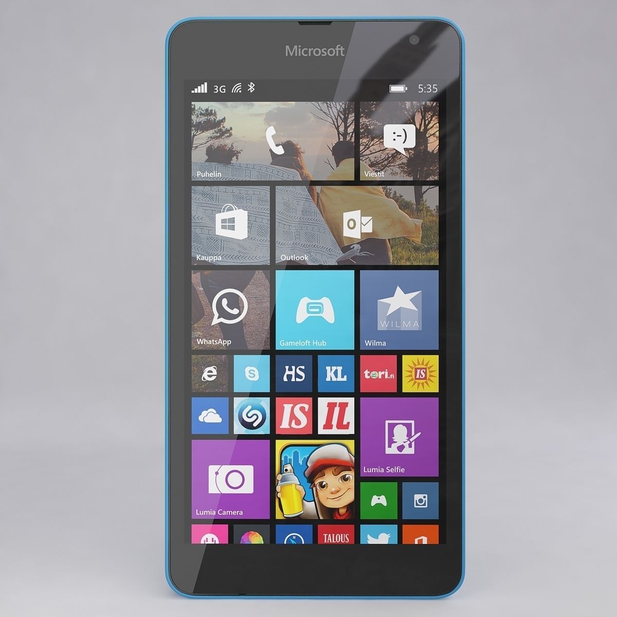 Microsoft Lumia 535 Blue 3D model_2