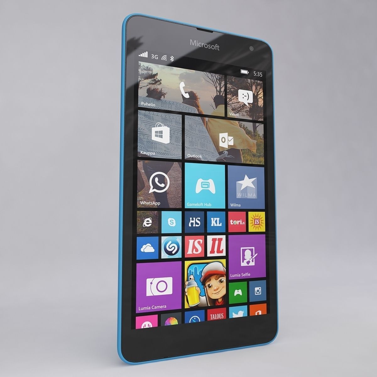 Microsoft Lumia 535 Blue 3D model_13