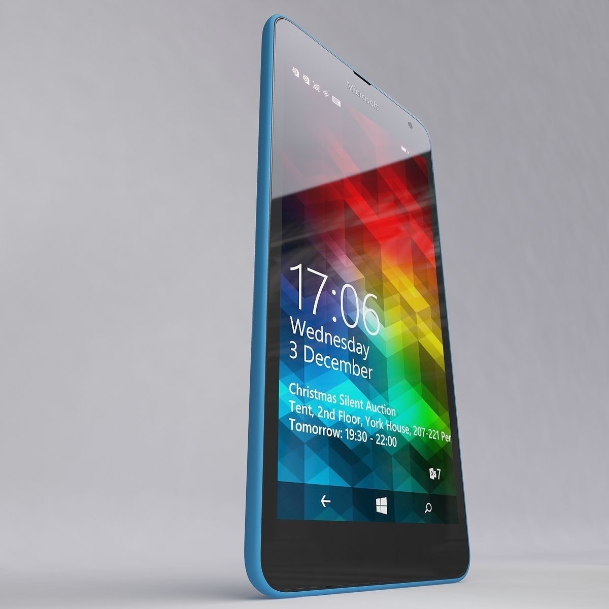 Microsoft Lumia 535 Blue 3D model_7